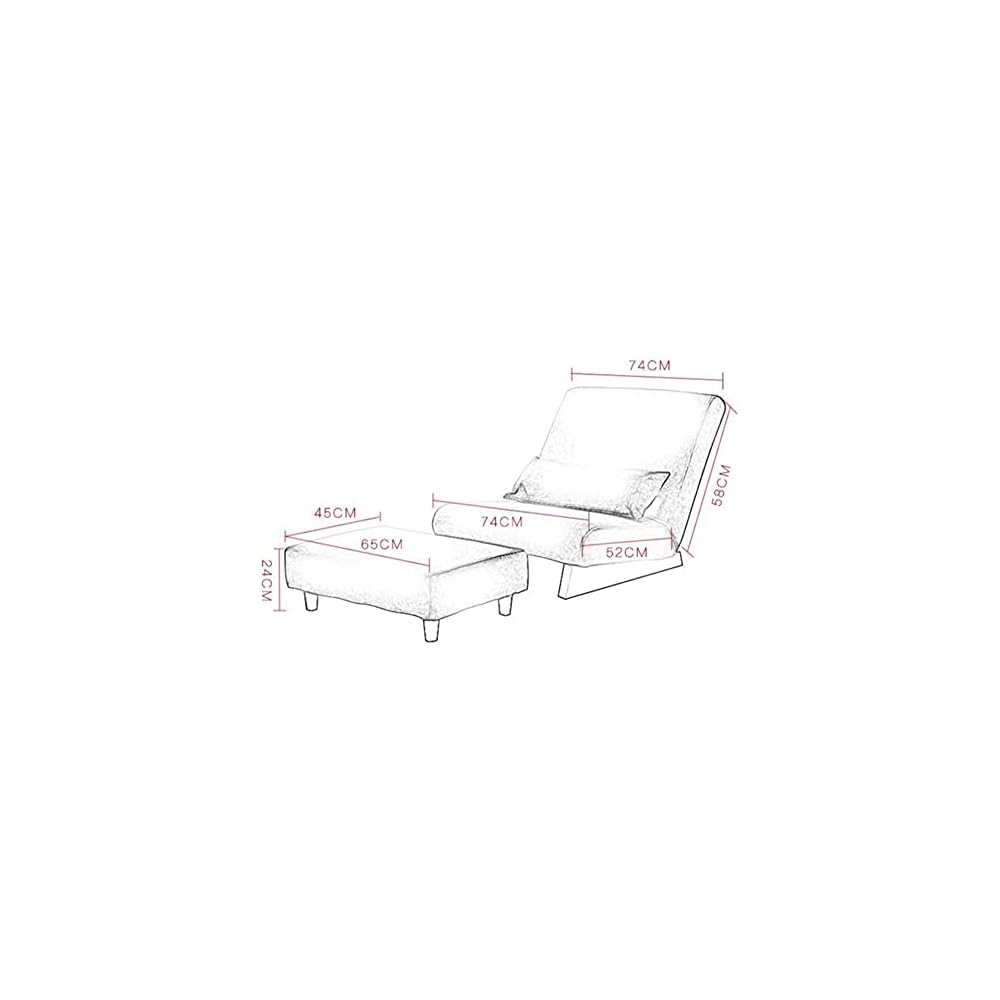 Furniture Floor Folding Single Sofa Chair Lounge Recliner Occasional Accent for Living Room