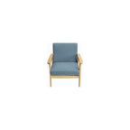Chairs for Living Room Lounge Chair Accent Chair Fabric Upholstered Armchair Bedroom Chair Sofa Chair Solid Wood Couches Chairs (Color : Gray) (Blue)