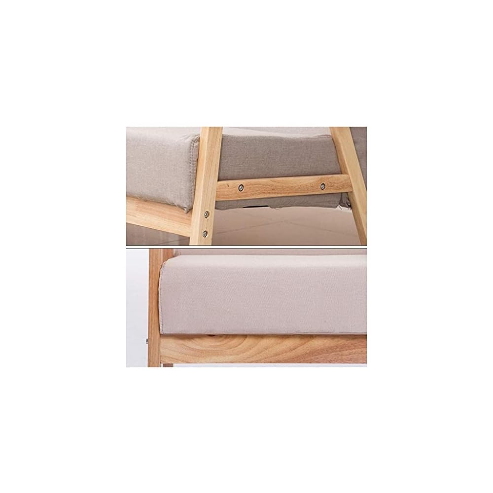Chairs for Living Room Lounge Chair Accent Chair Fabric Upholstered Armchair Bedroom Chair Sofa Chair Solid Wood Couches Chairs (Color : Gray) (Blue)