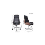 Office ChairComputer ChairHousehold Staff Conference Swivel Chair(Black)