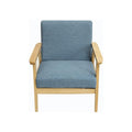 Chairs for Living Room Lounge Chair Accent Chair Fabric Upholstered Armchair Bedroom Chair Sofa Chair Solid Wood Couches Chairs (Color : Gray) (Blue)