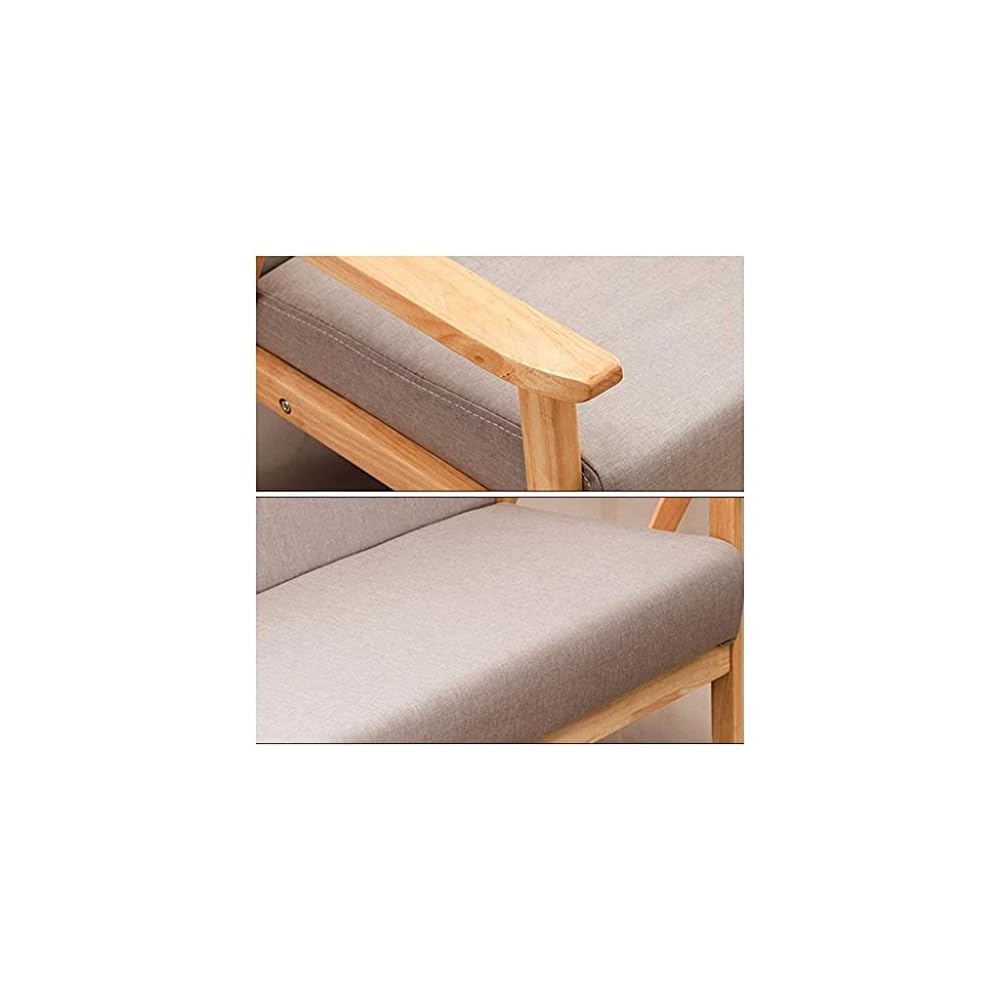 Chairs for Living Room Lounge Chair Accent Chair Fabric Upholstered Armchair Bedroom Chair Sofa Chair Solid Wood Couches Chairs (Color : Gray) (Blue)
