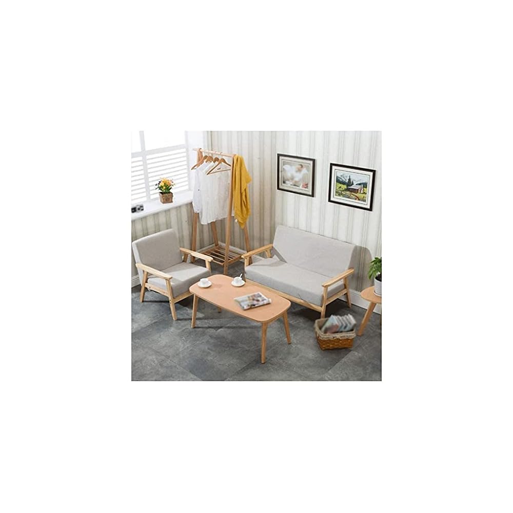 Chairs for Living Room Lounge Chair Accent Chair Fabric Upholstered Armchair Bedroom Chair Sofa Chair Solid Wood Couches Chairs (Color : Gray) (Blue)