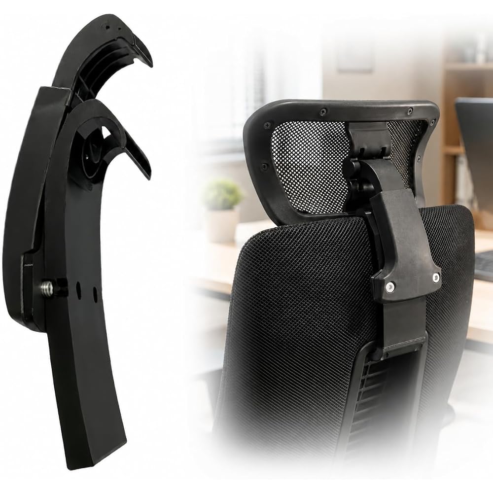 Headrest Adapter Compatible with Haworth Fern Chair, No-Drill Mount for Generic Office Headrest in Home Office